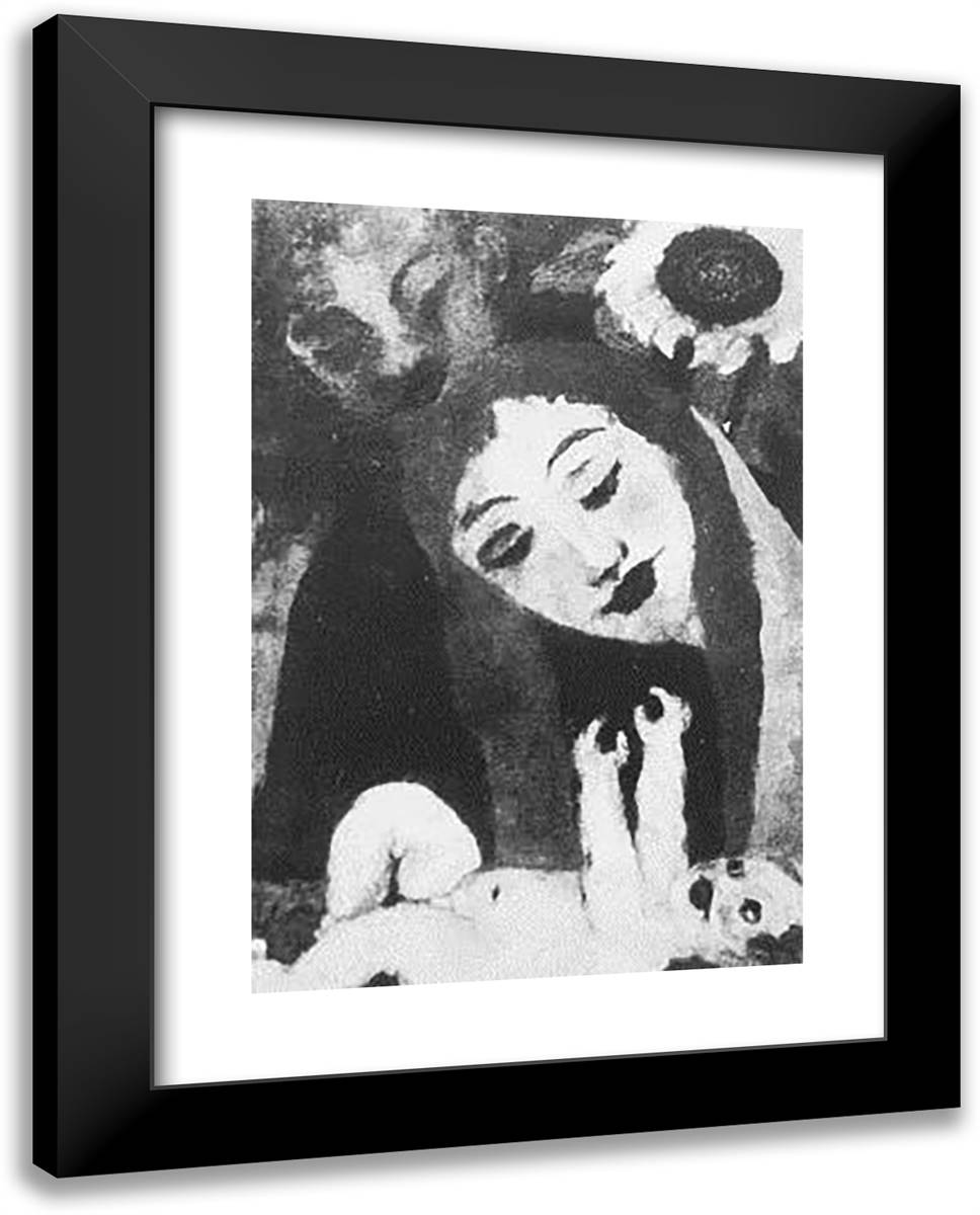 Holy Family 19x24 Black Modern Wood Framed Art Print Poster by Nolde, Emil