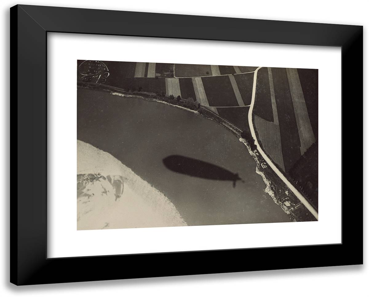 Shadow of a Blimp I 24x19 Black Modern Wood Framed Art Print Poster by Azari, Fedele
