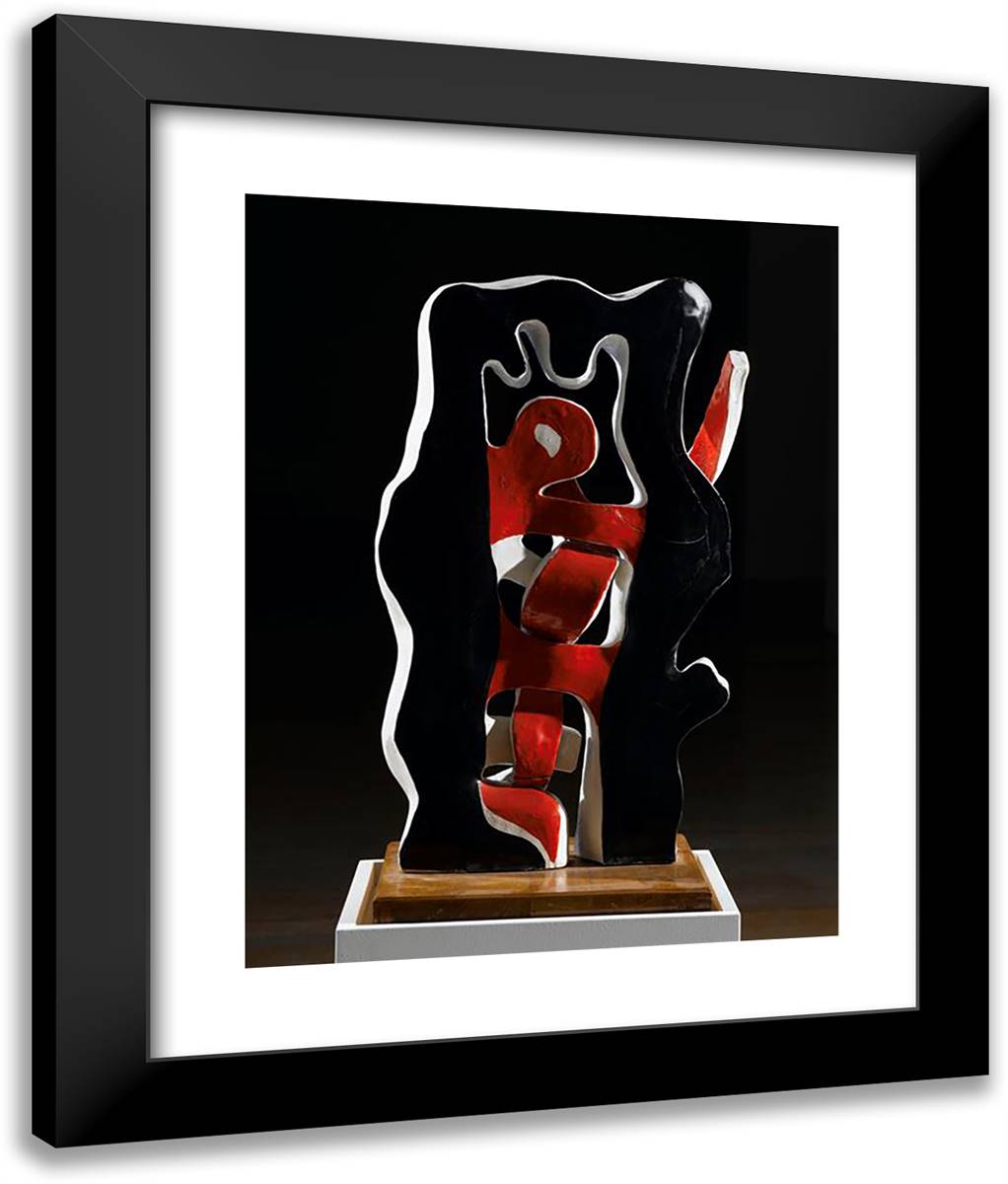 Branch 20x24 Black Modern Wood Framed Art Print Poster by Leger, Fernand