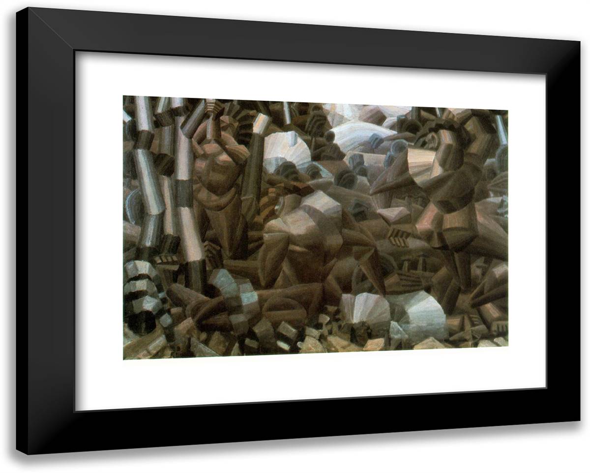 Nudes in the Forest 24x19 Black Modern Wood Framed Art Print Poster by Leger, Fernand