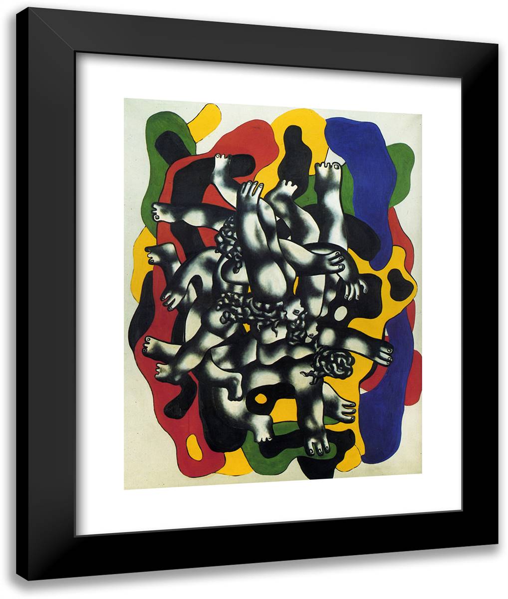 Plungers II 20x24 Black Modern Wood Framed Art Print Poster by Leger, Fernand