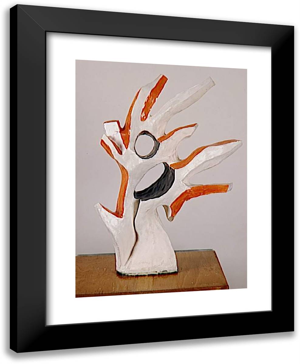 Rockefeller Branch 19x24 Black Modern Wood Framed Art Print Poster by Leger, Fernand