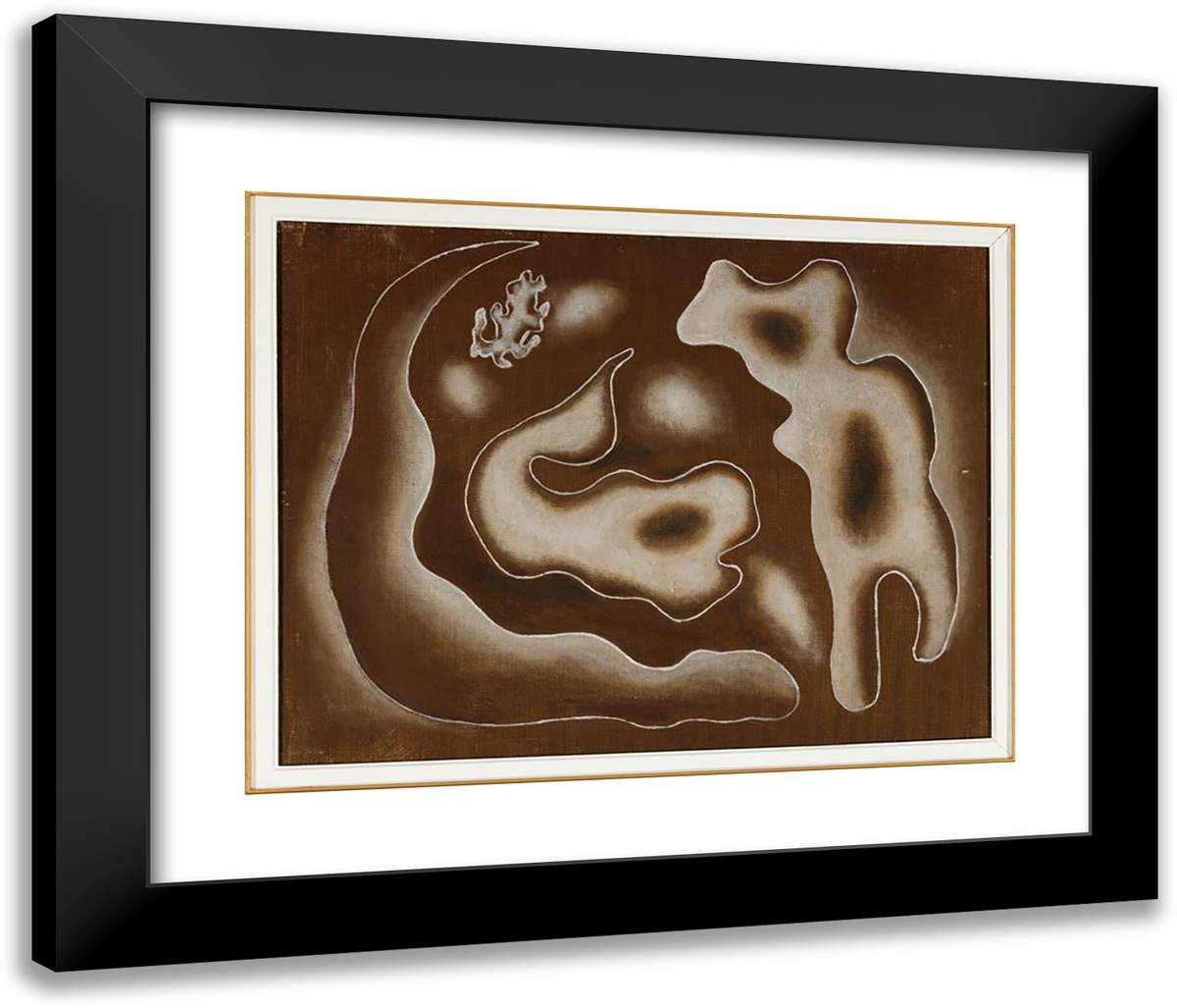 Tails of Comets  24x20 Black Modern Wood Framed Art Print Poster by Leger, Fernand
