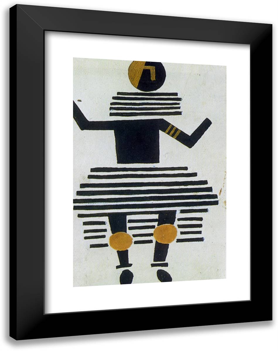The Creation of the World Costume of Woman 18x24 Black Modern Wood Framed Art Print Poster by Leger, Fernand
