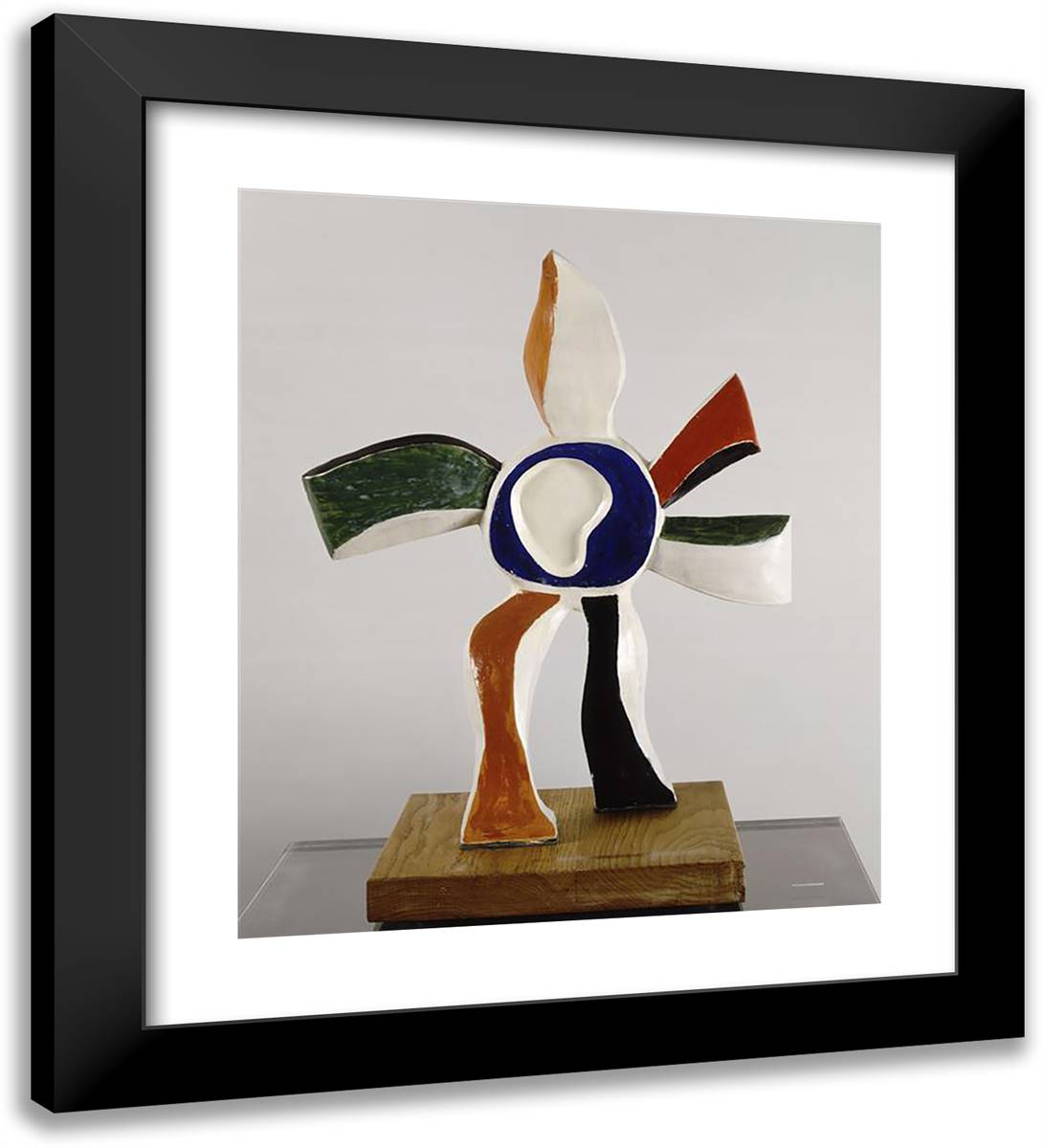 The Flower That Walks 20x22 Black Modern Wood Framed Art Print Poster by Leger, Fernand