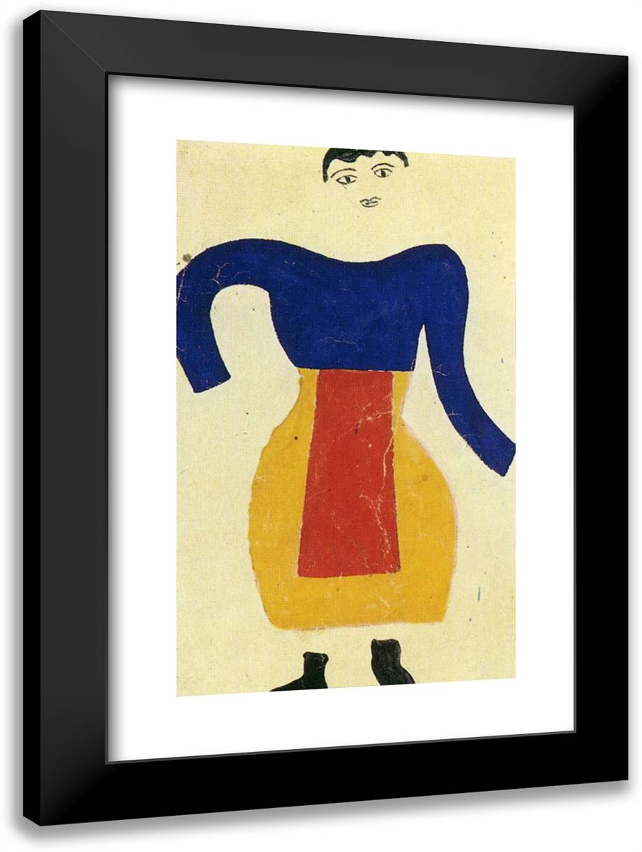 The Rider Acrobat Juggler 17x24 Black Modern Wood Framed Art Print Poster by Leger, Fernand