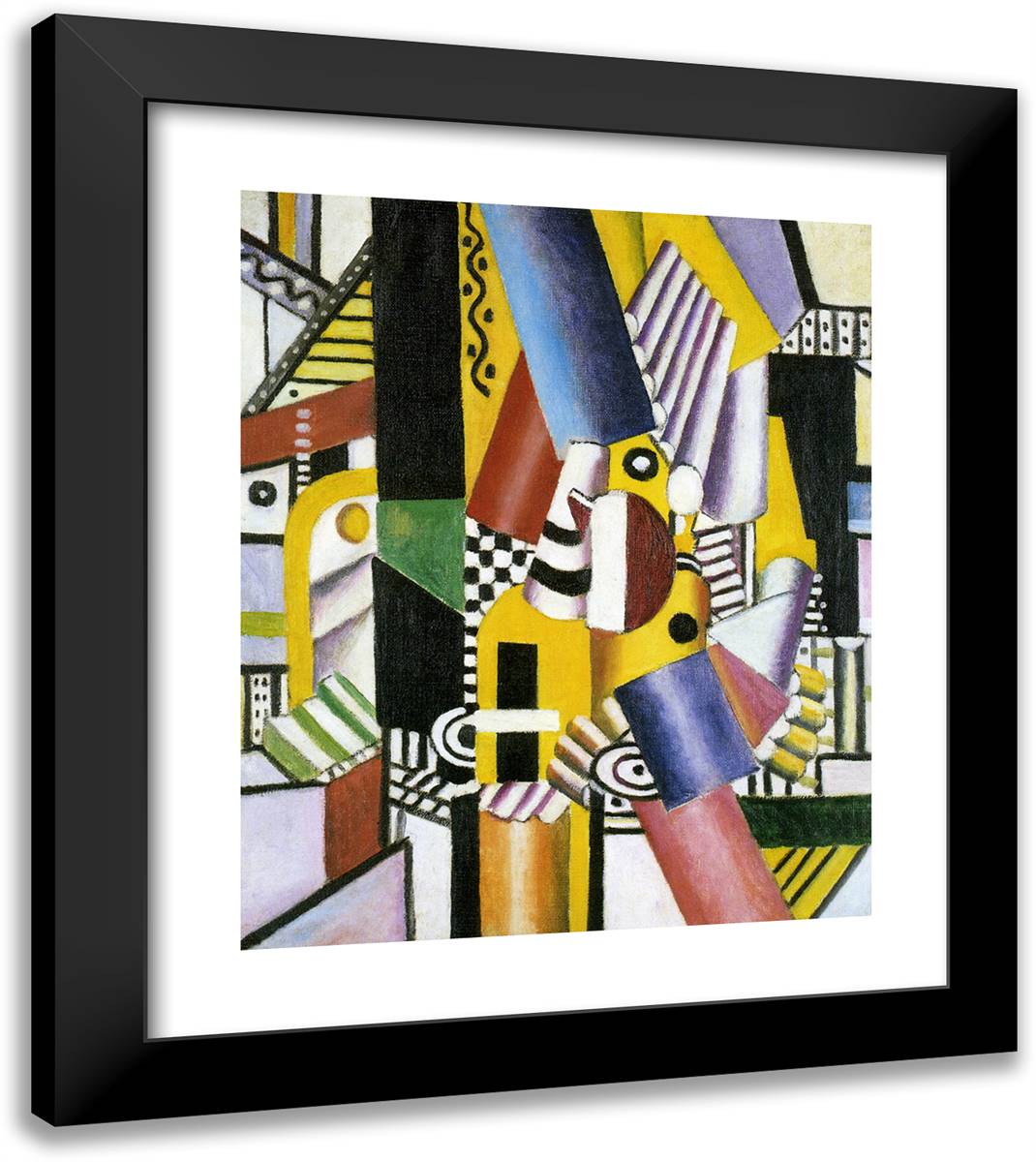 The Stove 20x23 Black Modern Wood Framed Art Print Poster by Leger, Fernand