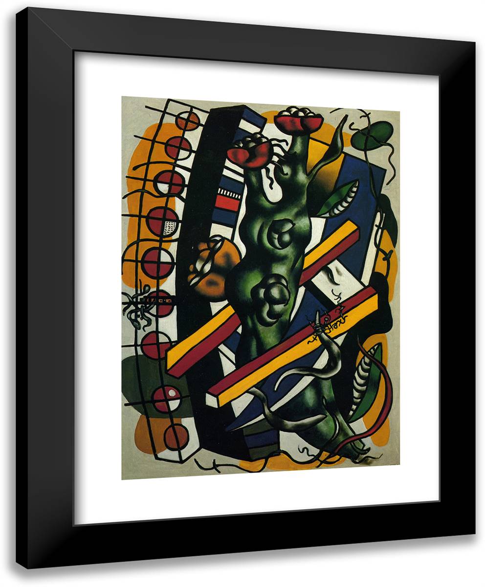 The Tree in the Scale 19x24 Black Modern Wood Framed Art Print Poster by Leger, Fernand