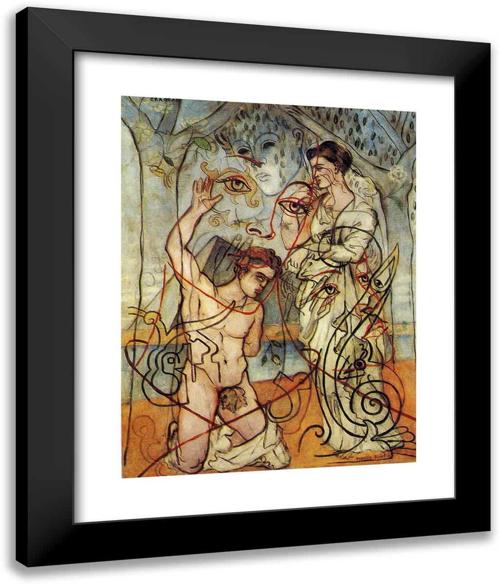Craccae 20x24 Black Modern Wood Framed Art Print Poster by Picabia, Francis