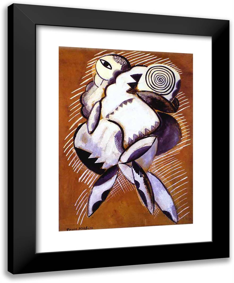 Cyclope 19x24 Black Modern Wood Framed Art Print Poster by Picabia, Francis