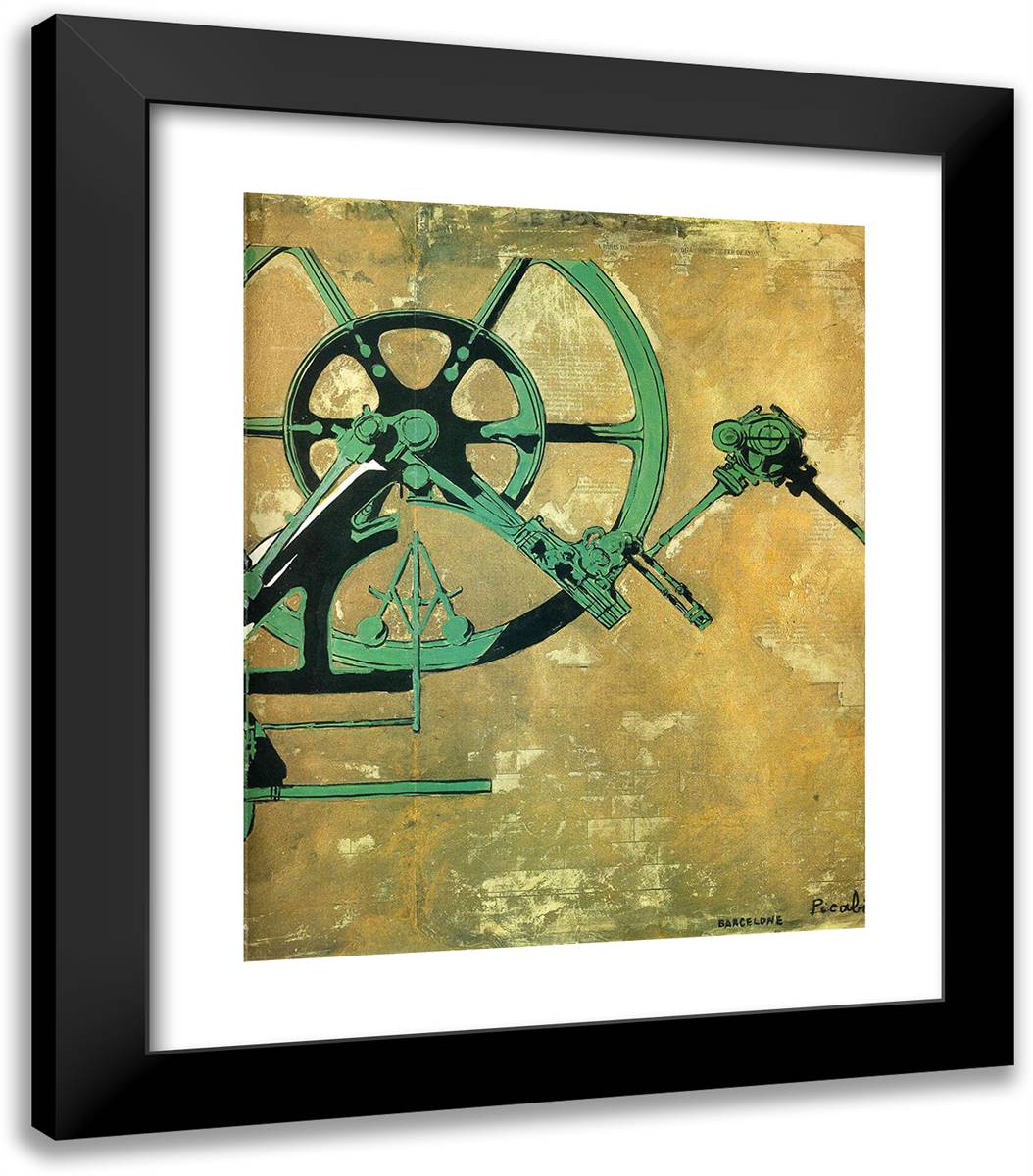 Daughter Born Without Mother 20x23 Black Modern Wood Framed Art Print Poster by Picabia, Francis