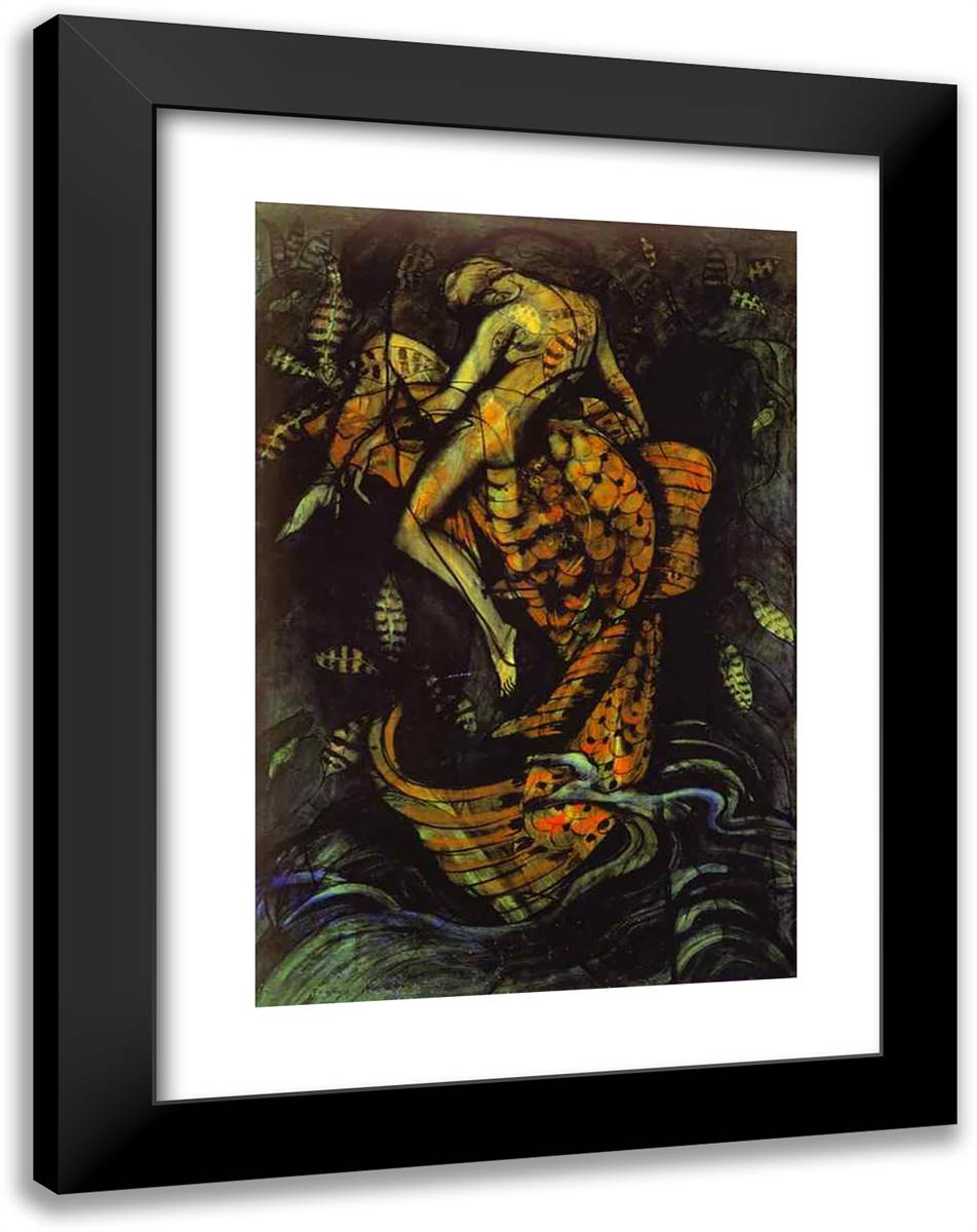 Lodola 18x24 Black Modern Wood Framed Art Print Poster by Picabia, Francis
