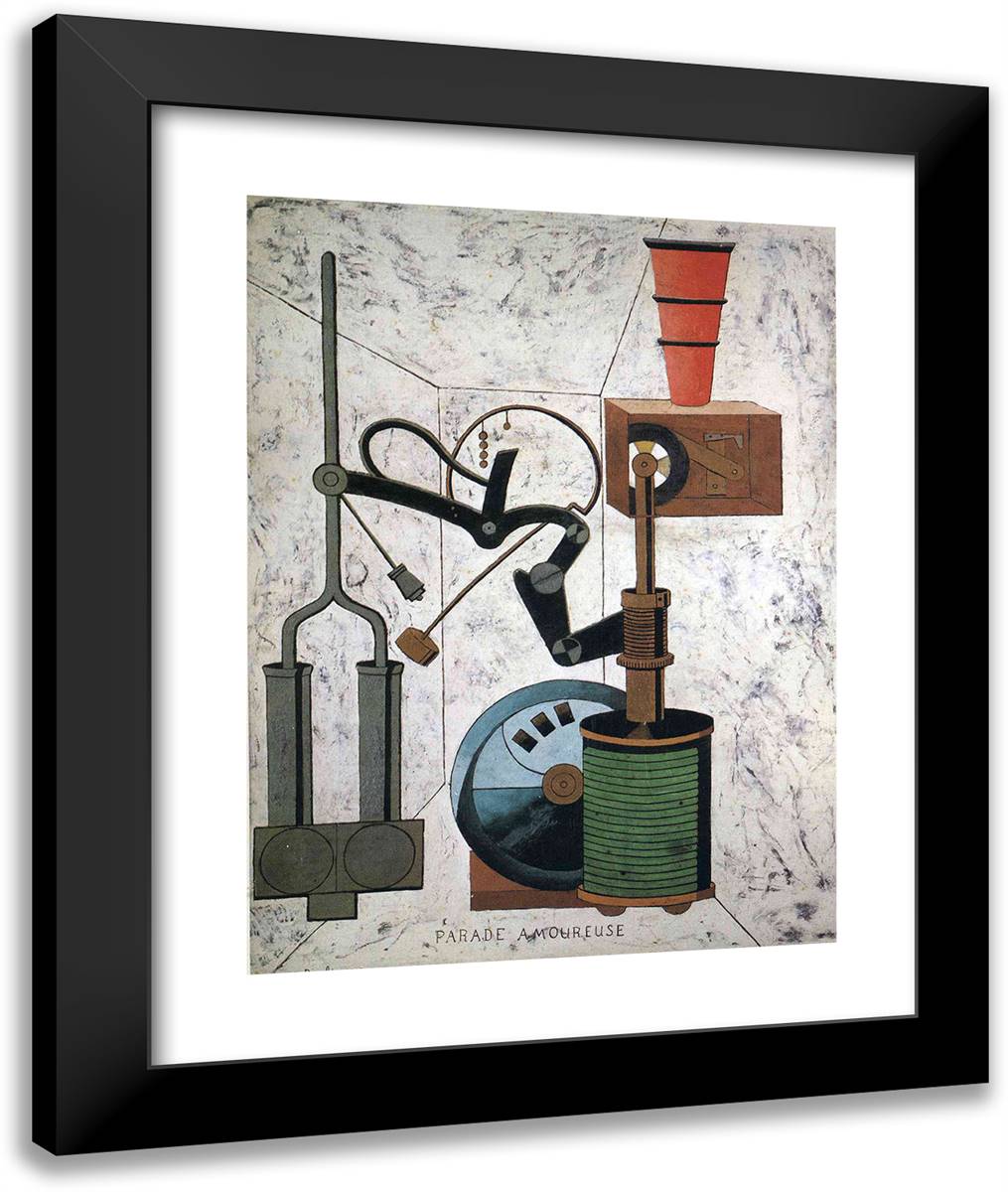 Love Parade 20x24 Black Modern Wood Framed Art Print Poster by Picabia, Francis