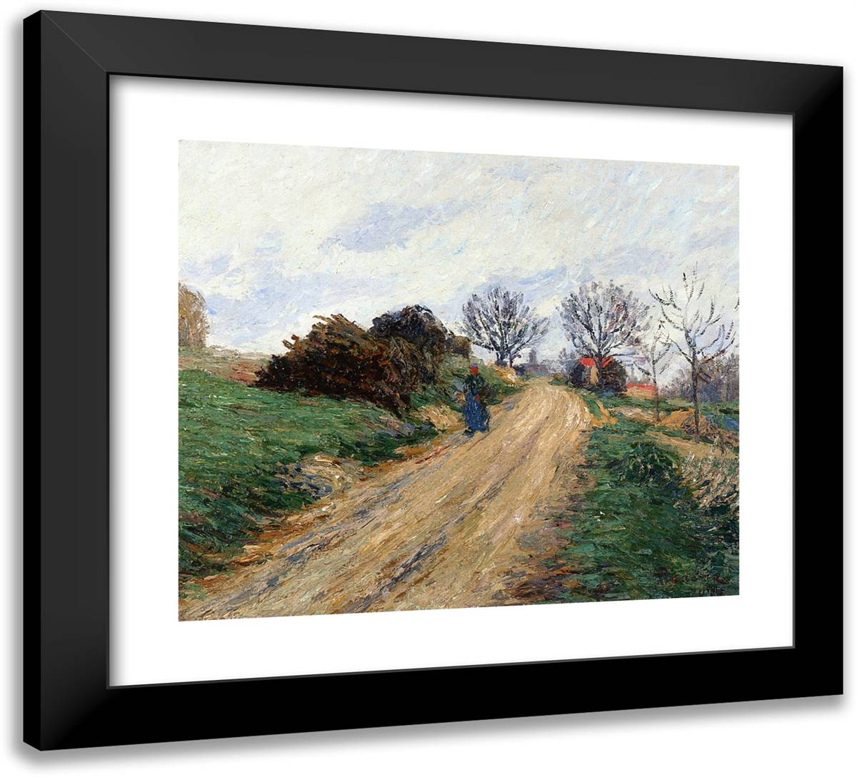 Moret, Route of Pres 22x20 Black Modern Wood Framed Art Print Poster by Picabia, Francis