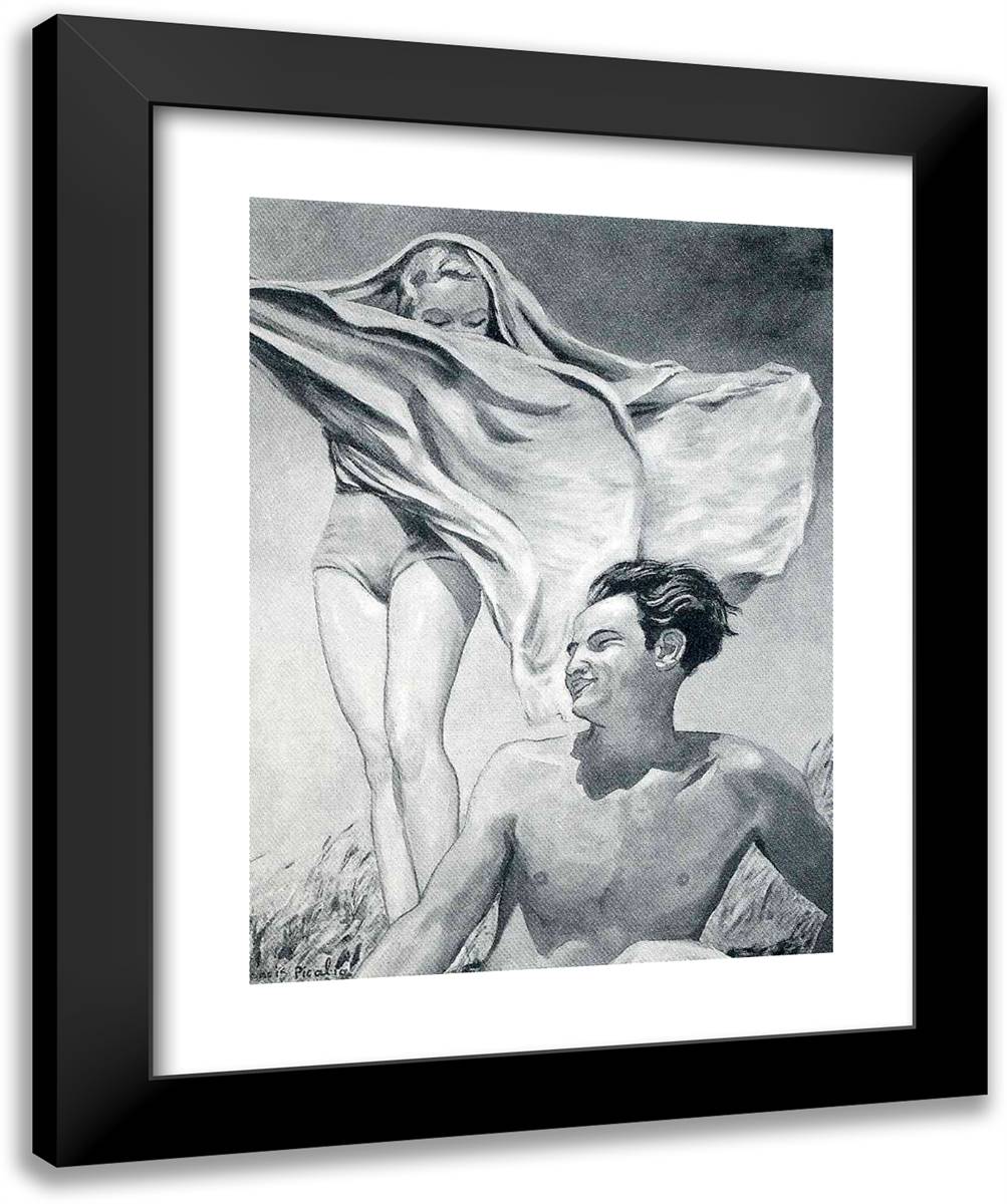 Spring 20x24 Black Modern Wood Framed Art Print Poster by Picabia, Francis