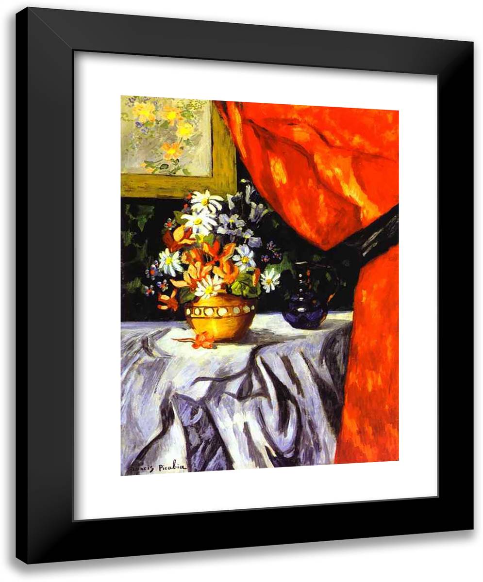 Still Life 19x24 Black Modern Wood Framed Art Print Poster by Picabia, Francis