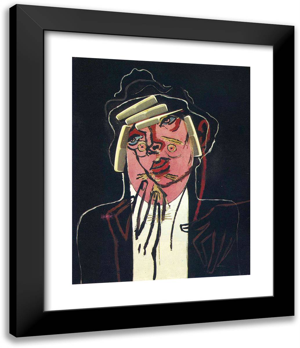 The Beautiful Butcher 20x24 Black Modern Wood Framed Art Print Poster by Picabia, Francis
