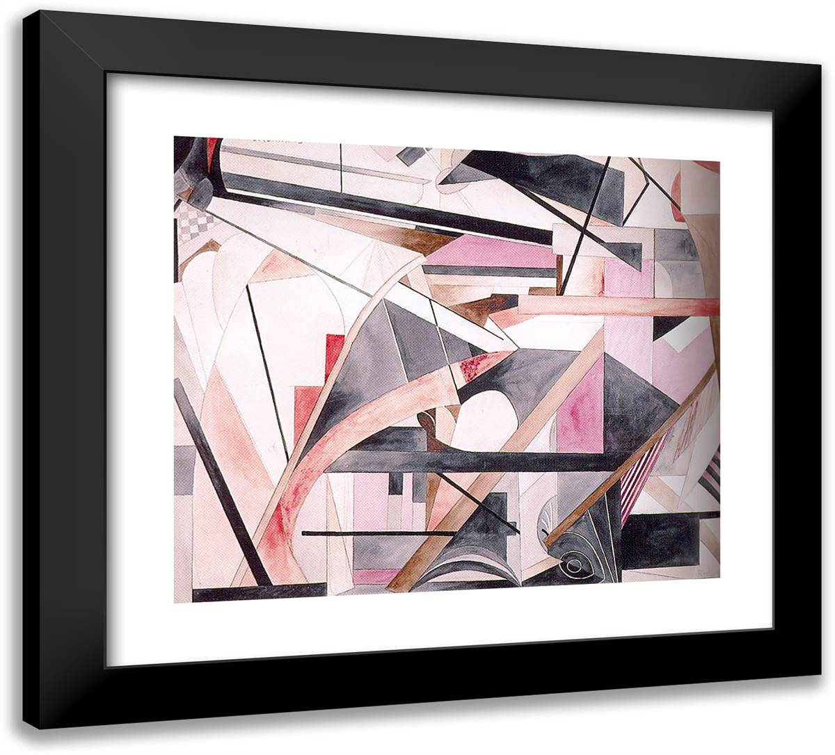 The Embarassment 22x20 Black Modern Wood Framed Art Print Poster by Picabia, Francis