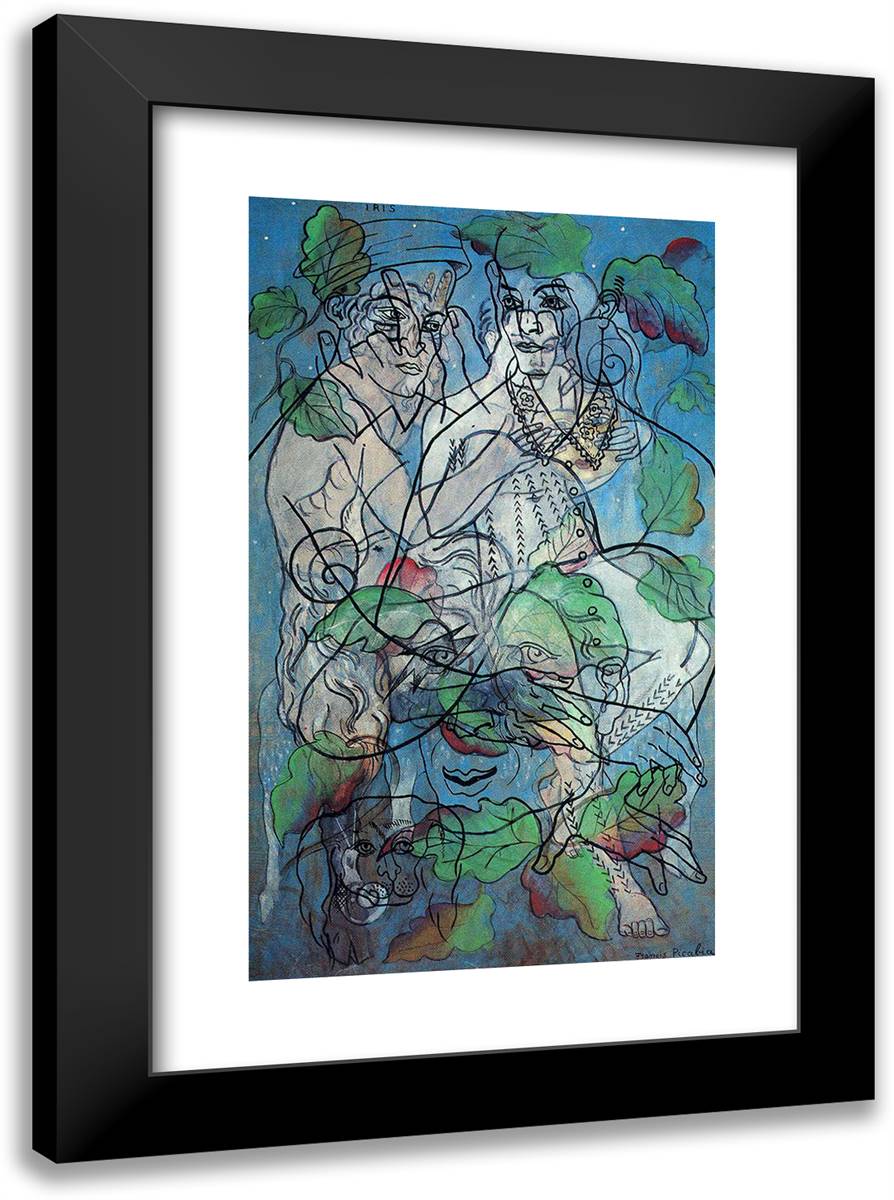 Trice 17x24 Black Modern Wood Framed Art Print Poster by Picabia, Francis