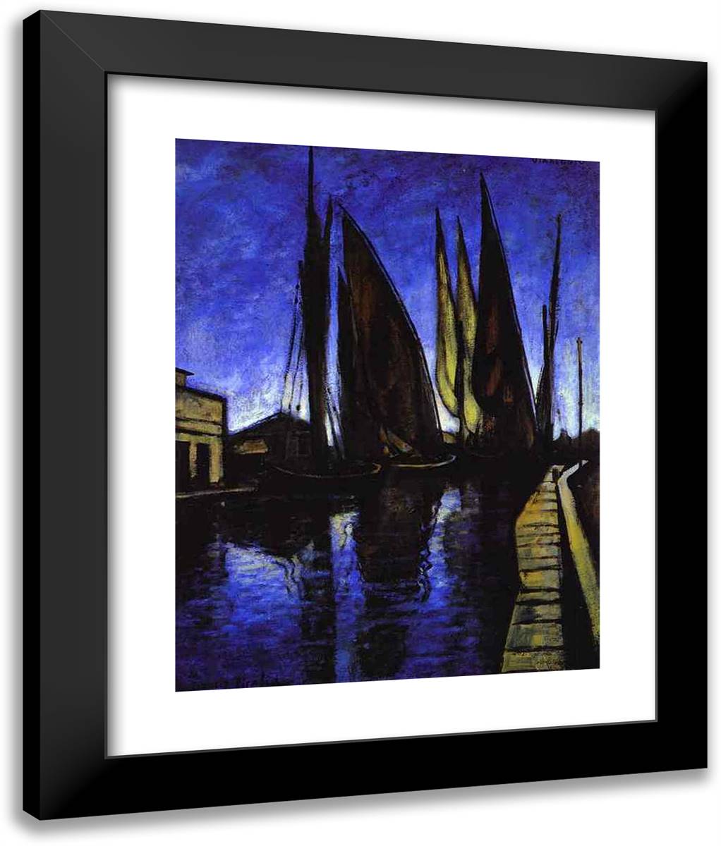 Viareggio 20x24 Black Modern Wood Framed Art Print Poster by Picabia, Francis