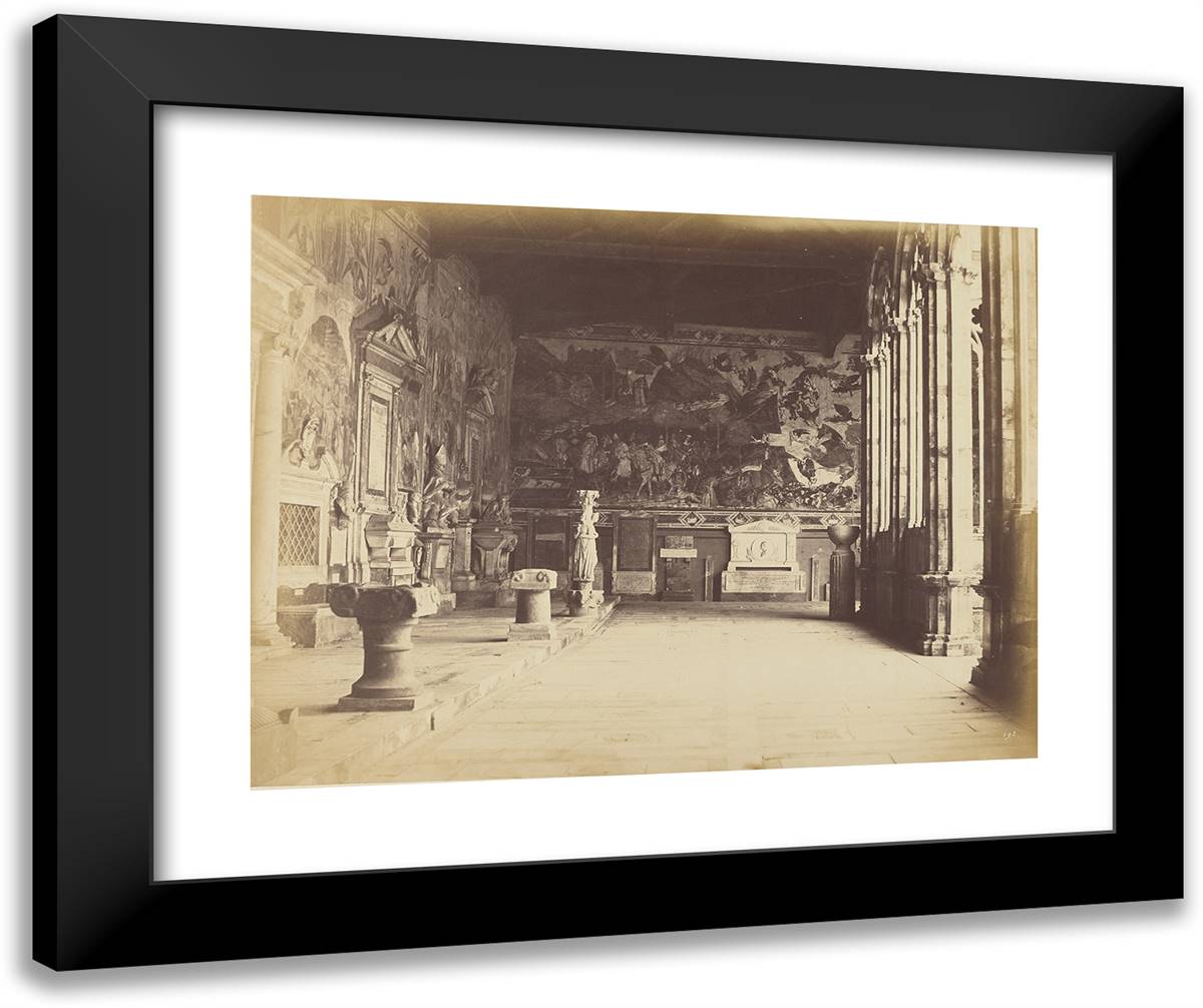 Pisa, Church Interior II 24x20 Black Modern Wood Framed Art Print Poster by Alinari, Fratelli
