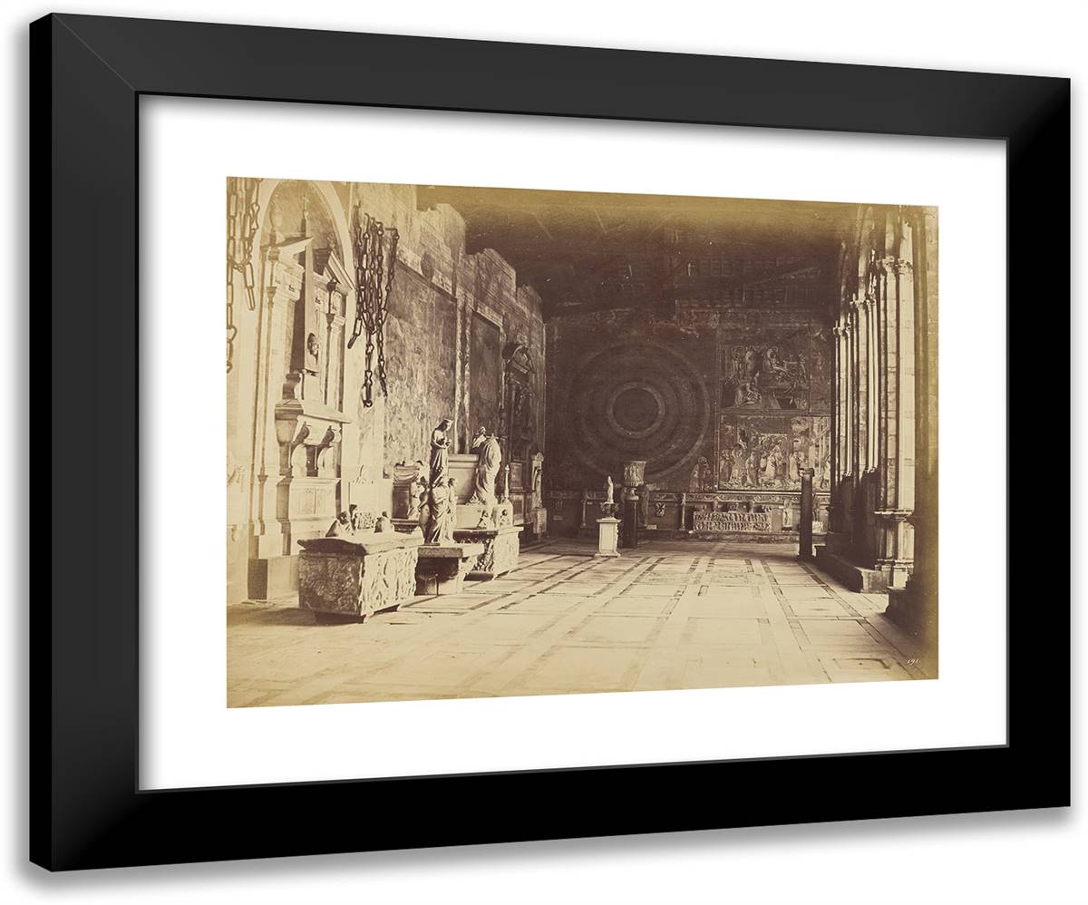 Pisa, Church Interior I 24x20 Black Modern Wood Framed Art Print Poster by Alinari, Fratelli
