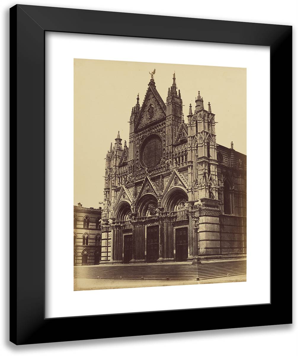 Siena, the Cathedral 20x24 Black Modern Wood Framed Art Print Poster by Alinari, Fratelli