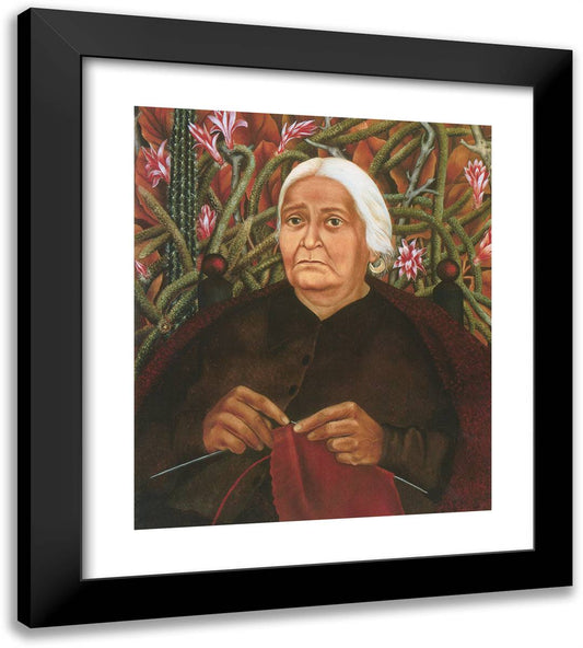 Portrait of Dona Rosita Morillo 20x22 Black Modern Wood Framed Art Print Poster by Kahlo, Frida