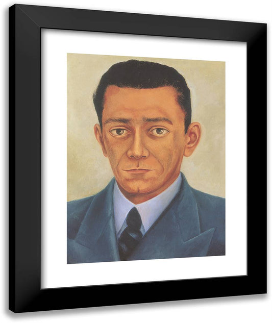 Portrait of Engineer Eduardo Morillo 20x24 Black Modern Wood Framed Art Print Poster by Kahlo, Frida