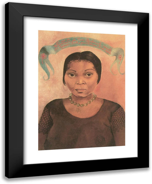 Portrait of Eva Frederick 19x24 Black Modern Wood Framed Art Print Poster by Kahlo, Frida