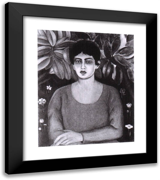 Portrait of Lupe Marín 20x23 Black Modern Wood Framed Art Print Poster by Kahlo, Frida