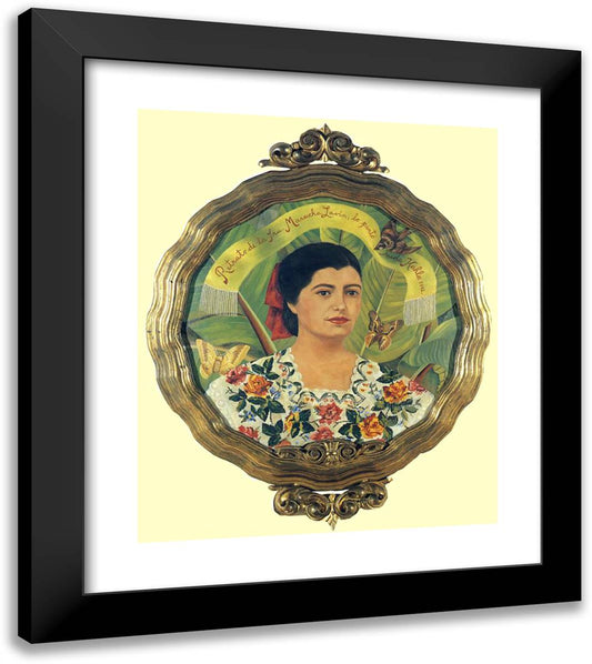 Portrait of Marucha Lavin 20x23 Black Modern Wood Framed Art Print Poster by Kahlo, Frida