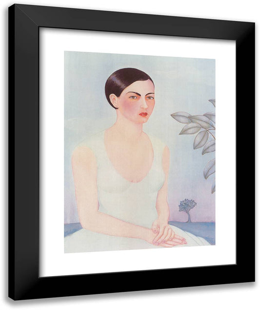 Portrait of My Sister Cristina 20x24 Black Modern Wood Framed Art Print Poster by Kahlo, Frida