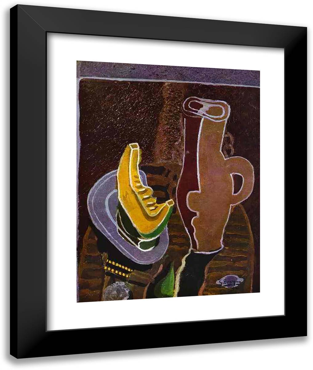 A Pumpkin 20x24 Black Modern Wood Framed Art Print Poster by Braque, Georges