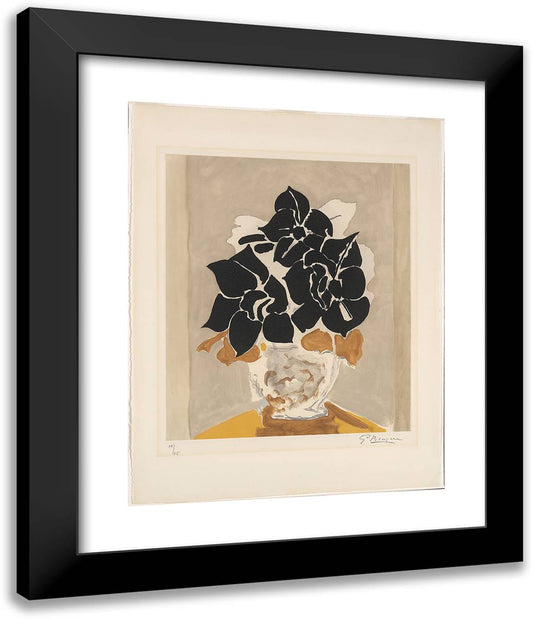 Amaryllis II 20x24 Black Modern Wood Framed Art Print Poster by Braque, Georges