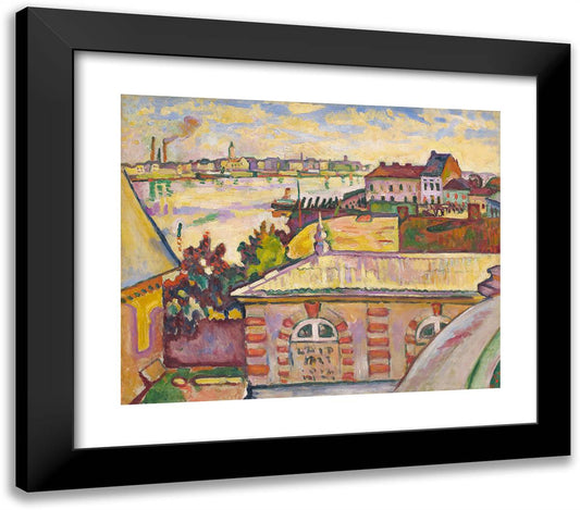 Antwerp 23x20 Black Modern Wood Framed Art Print Poster by Braque, Georges