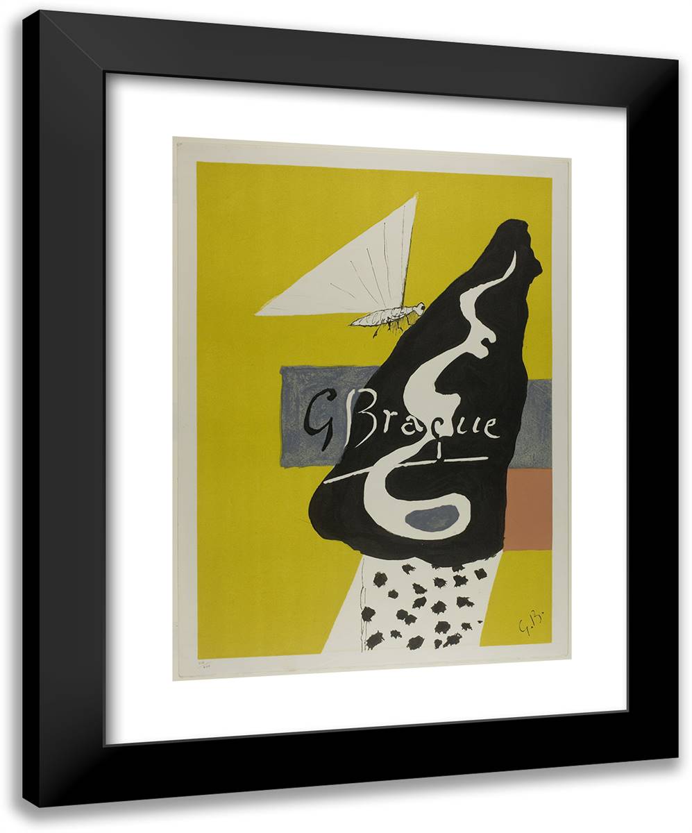 Before the Letter 19x24 Black Modern Wood Framed Art Print Poster by Braque, Georges