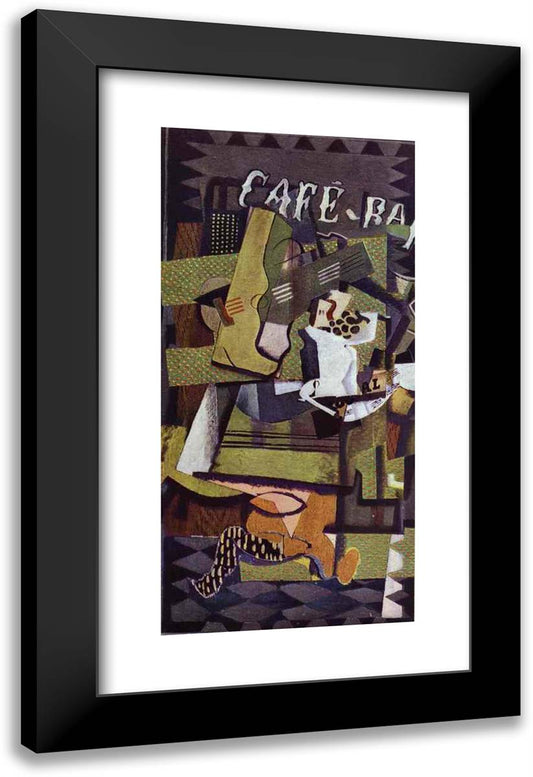 Cafe Bar 16x24 Black Modern Wood Framed Art Print Poster by Braque, Georges