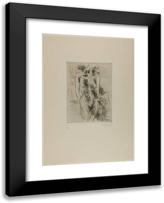 Nude Study 19x24 Black Modern Wood Framed Art Print Poster by Braque, Georges