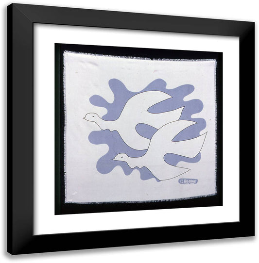 Scarf 20x20 Black Modern Wood Framed Art Print Poster by Braque, Georges