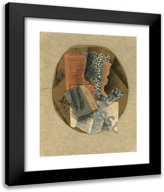 Still Life_1 20x24 Black Modern Wood Framed Art Print Poster by Braque, Georges