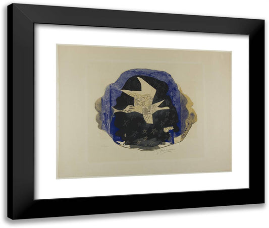 The Stars 24x20 Black Modern Wood Framed Art Print Poster by Braque, Georges