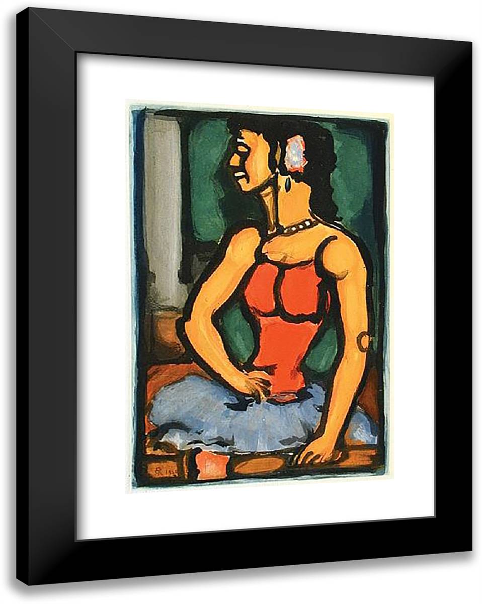 Bittersweet 19x24 Black Modern Wood Framed Art Print Poster by Rouault, Georges