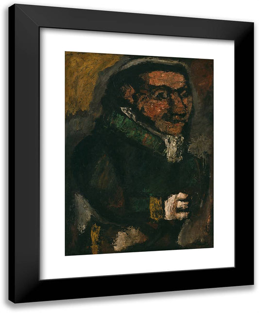 Bonimenteur 19x24 Black Modern Wood Framed Art Print Poster by Rouault, Georges