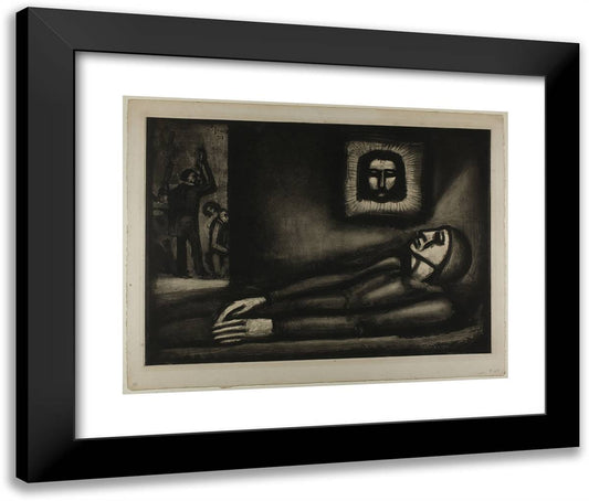 De Profundis, Plate 47 from Miserere 24x20 Black Modern Wood Framed Art Print Poster by Rouault, Georges