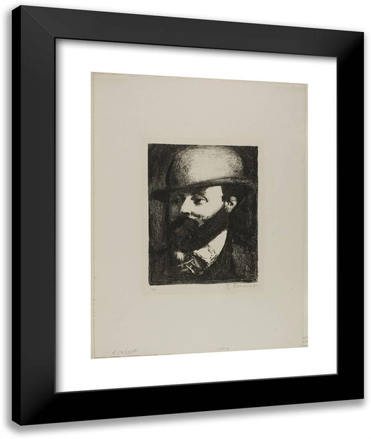 Gustave Moreau, from Souvenir Intimes 20x24 Black Modern Wood Framed Art Print Poster by Rouault, Georges