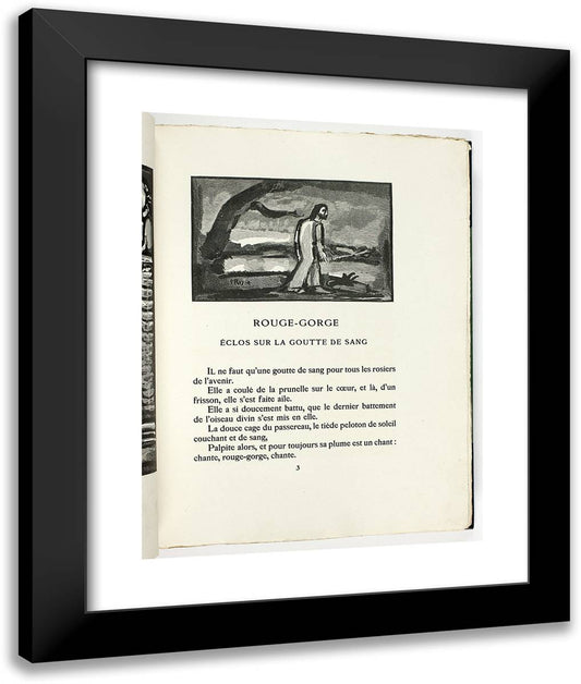 The Passion 20x24 Black Modern Wood Framed Art Print Poster by Rouault, Georges