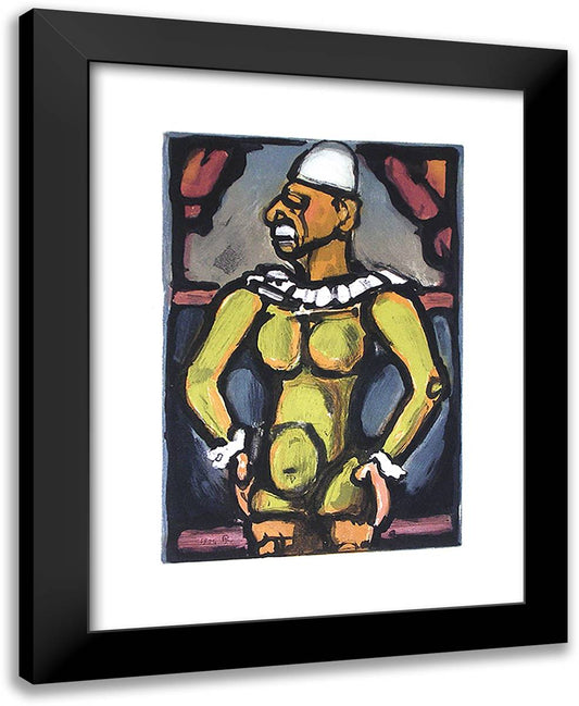 Triste Os from Cirque De L'Etoile Filante 19x24 Black Modern Wood Framed Art Print Poster by Rouault, Georges