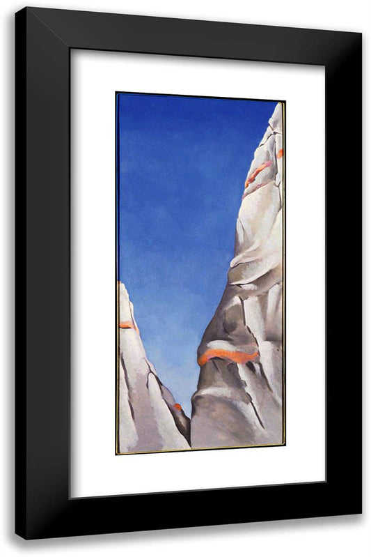 Blue Sky 15x24 Black Modern Wood Framed Art Print Poster by O'Keeffe, Georgia