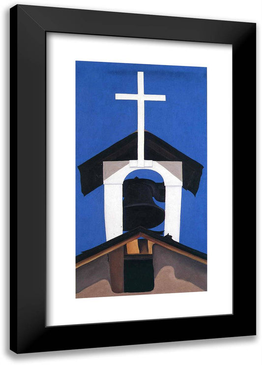 Church Steeple  16x24 Black Modern Wood Framed Art Print Poster by O'Keeffe, Georgia